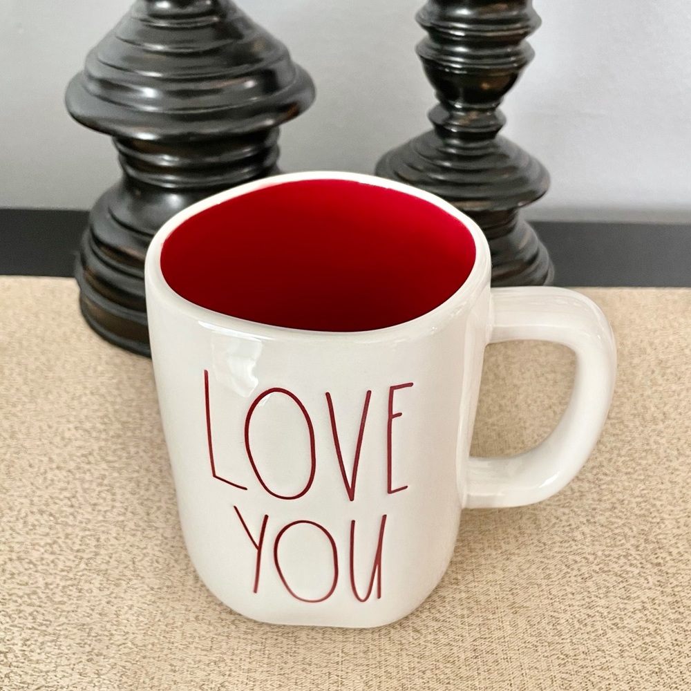 NEW Rae Dunn LOVE YOU Ceramic Mug